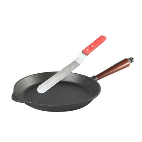 Lot poêle avec sa spatule inox